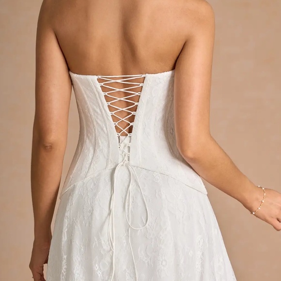 AVELYN WHITE LACE TWO-PIECE SETS - Picture 5 of 8